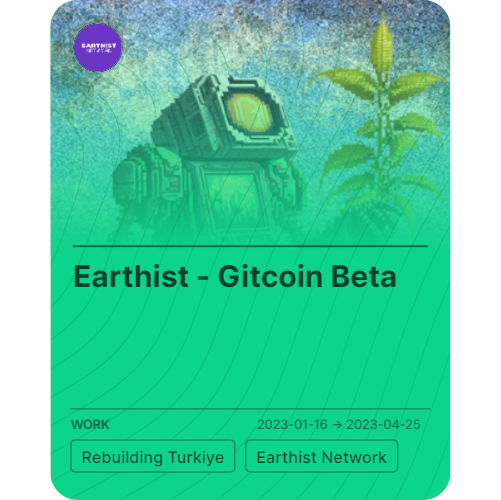 Earthist - Gitcoin Beta