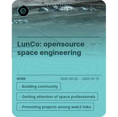 LunCo: opensource space engineering