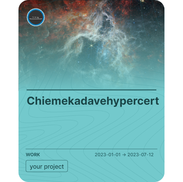 Chiemekadavehypercert