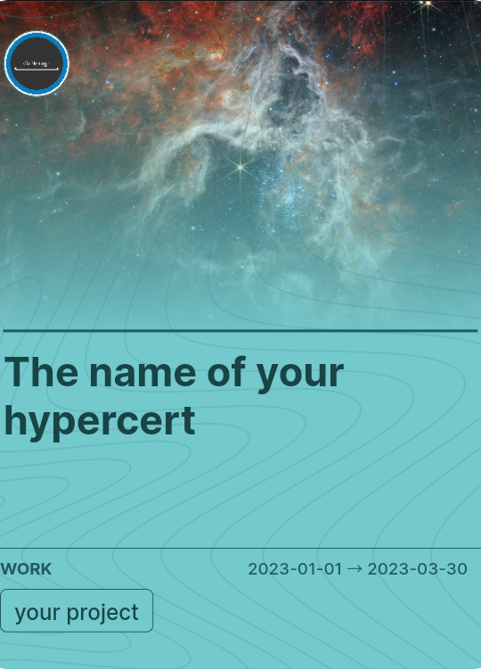 The name of your hypercert