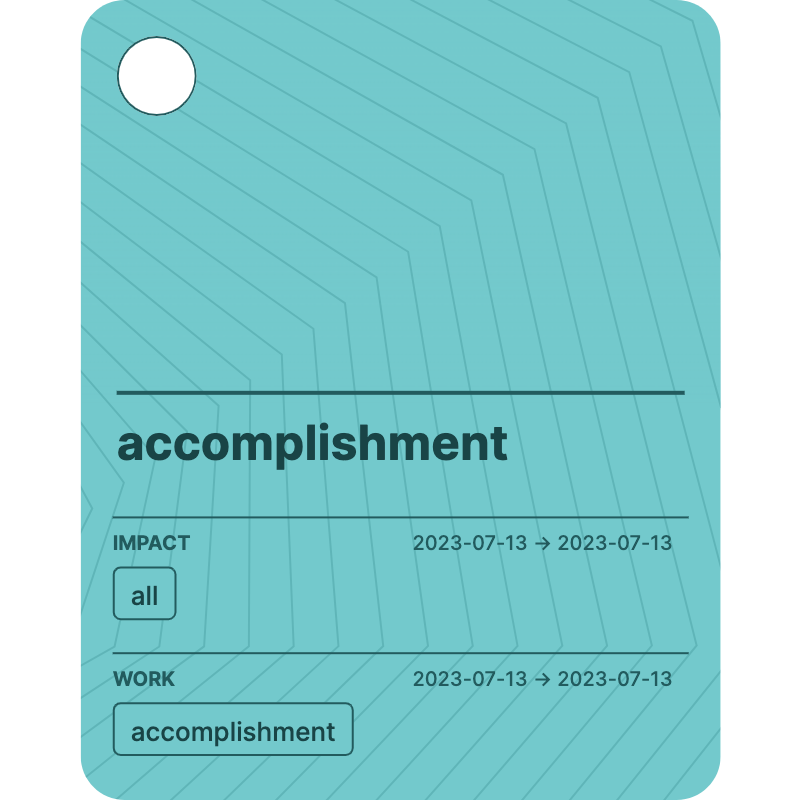 accomplishment