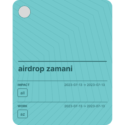 airdrop zamani