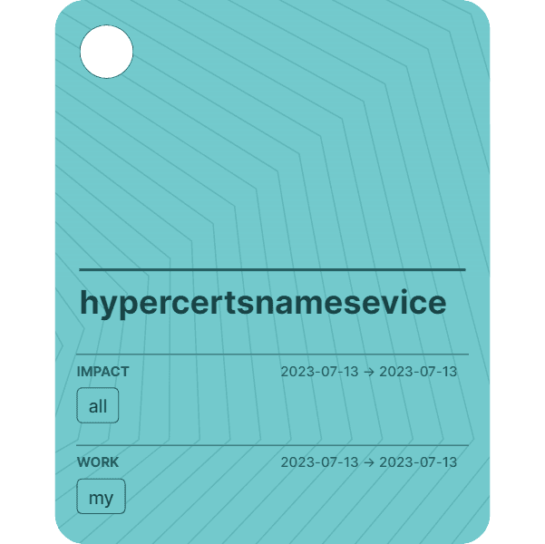 hypercertsnamesevice