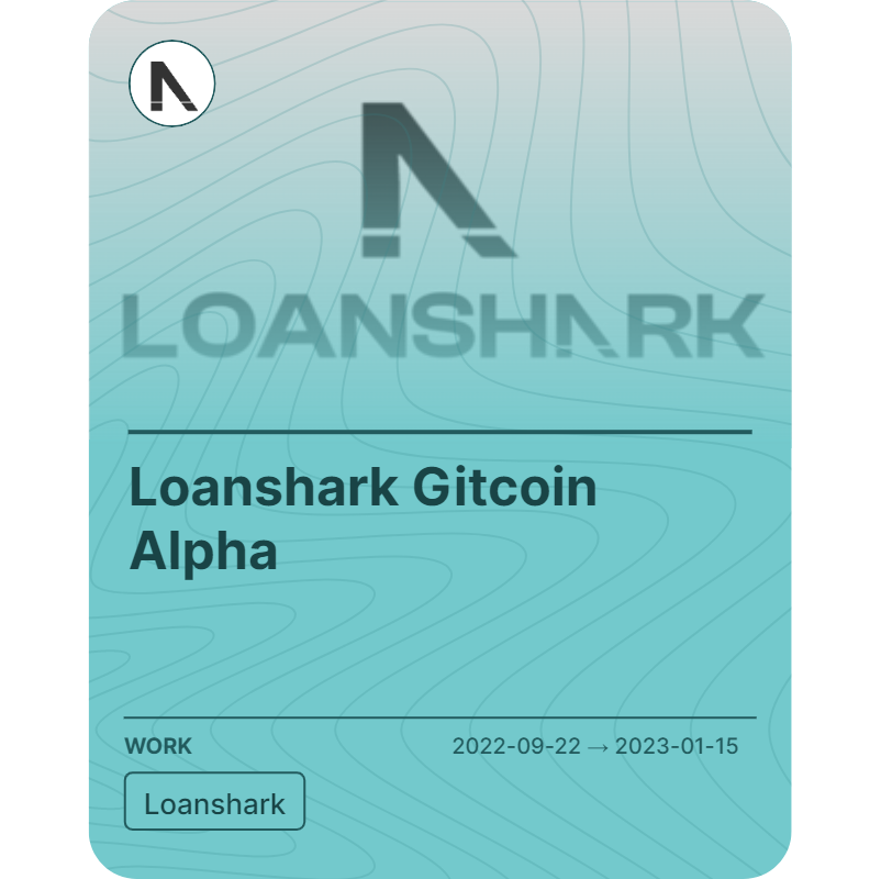 Loanshark Gitcoin Alpha