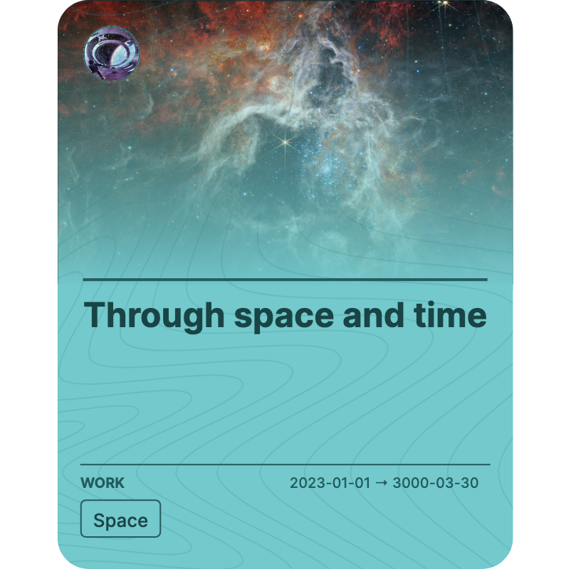 Through space and time