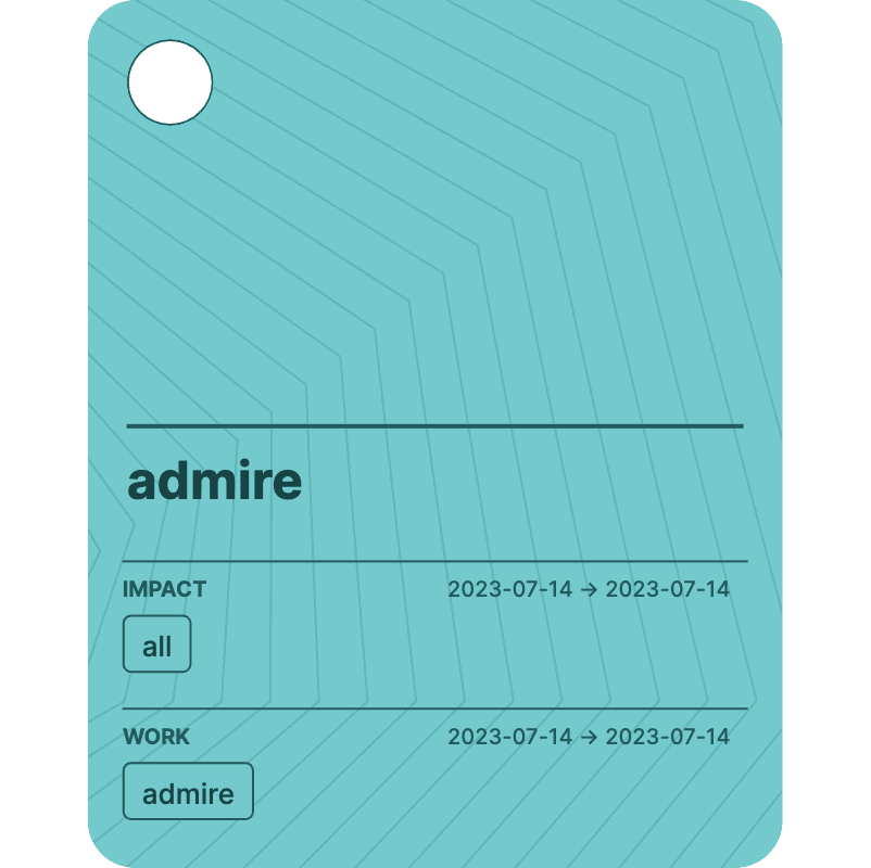 admire