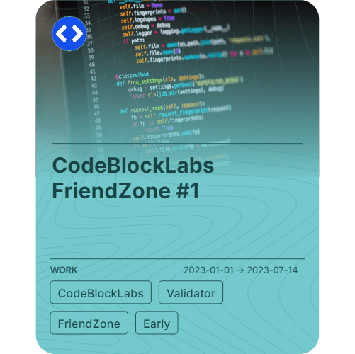 CodeBlockLabs FriendZone #1