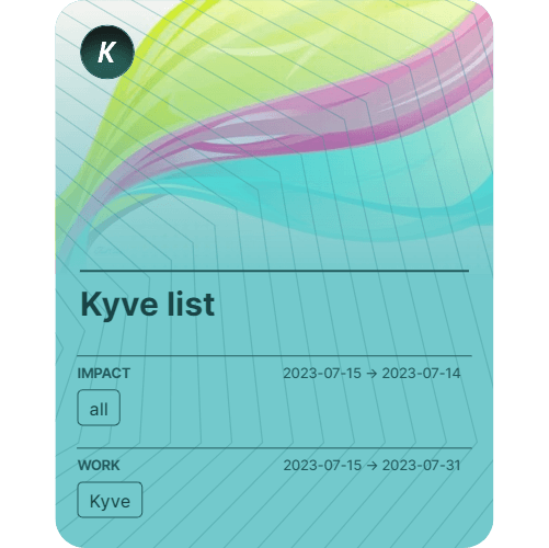 Kyve list