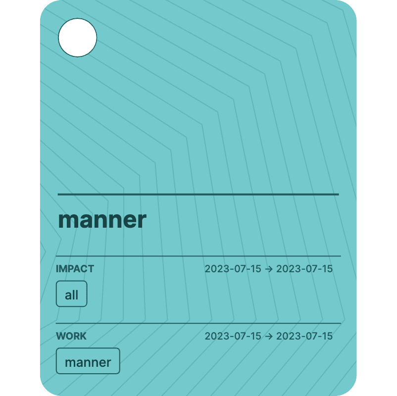 manner