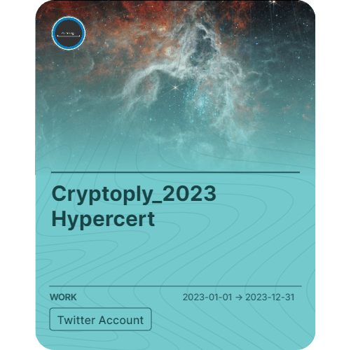 Cryptoply_2023 Hypercert