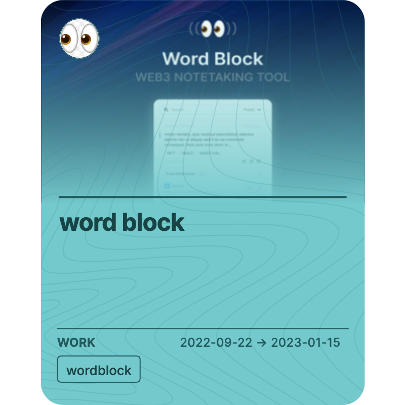 word block