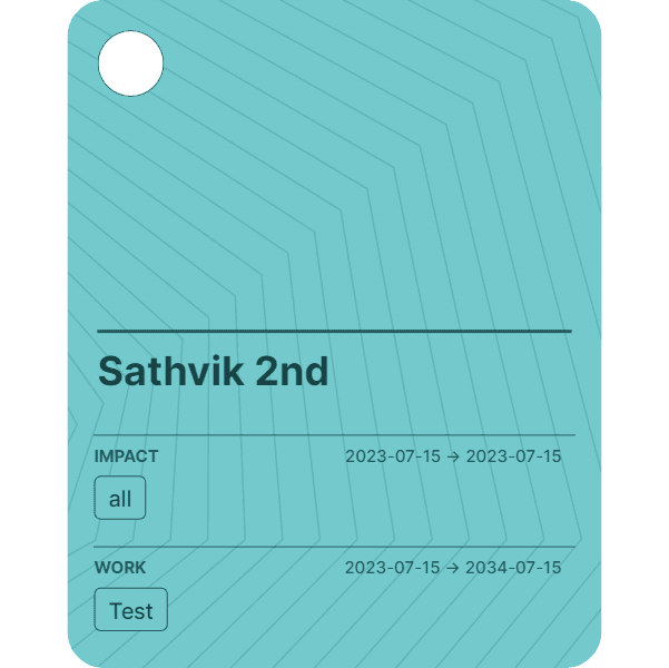 Sathvik 2nd