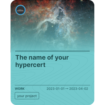 The name of your hypercert