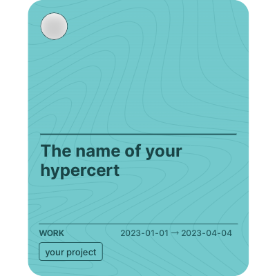 The name of your hypercert