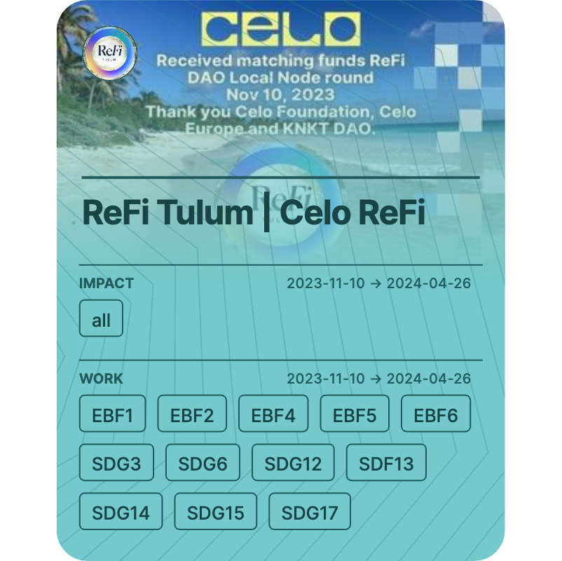 ReFi Tulum | Celo ReFi