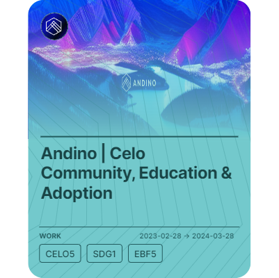 Andino | Celo Community, Education & Adoption