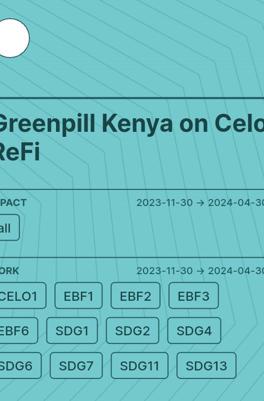 Greenpill Kenya on Celo ReFi