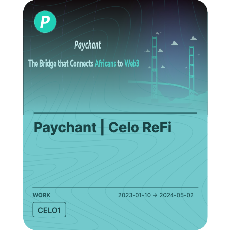 Paychant | Celo ReFi