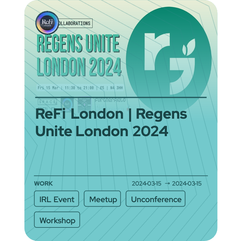 ReFi London | Regens Unite London 2024